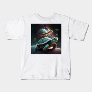 Space Turtles Kids T-Shirt